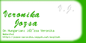 veronika jozsa business card